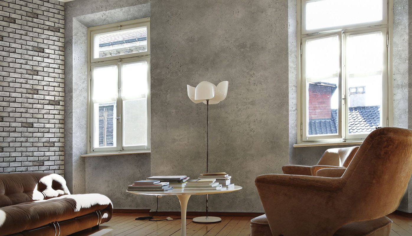 Exposed Concrete Effect Wall